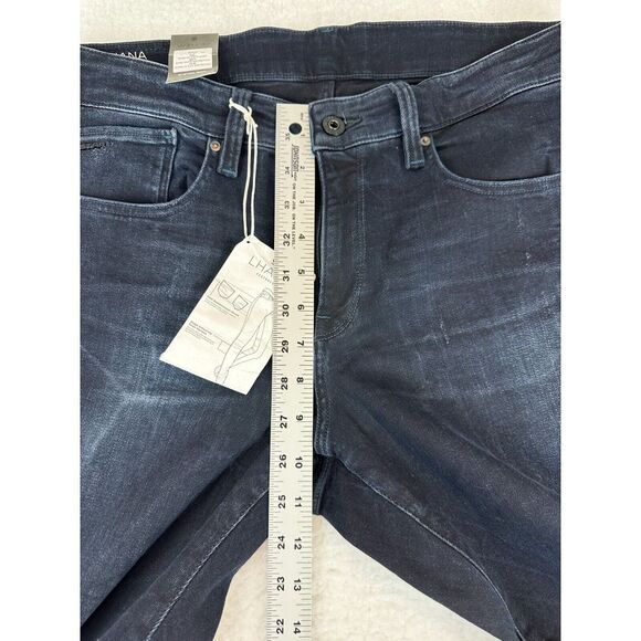 G-Star Raw Lhana Jeans Mens 31X32 Blue Denim Pocket Mid-Rise Skinny Leg Zip Fly - Picture 5 of 13